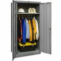 Hallowell 48'' x 18'' x 72'' Gray Wardrobe Cabinet with Solid Doors - Unassembled 445W18HG 434445W18HG
